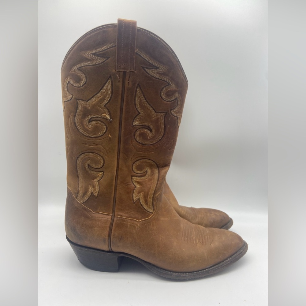 Panhandle Slim Embroidery Leather Western Cowboy Boots 9.5‎ D